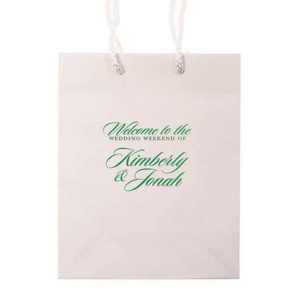 The Weekend Wedding Welcome Bags - Personalized Gift Bag - Carrie Collection - Tea and Becky