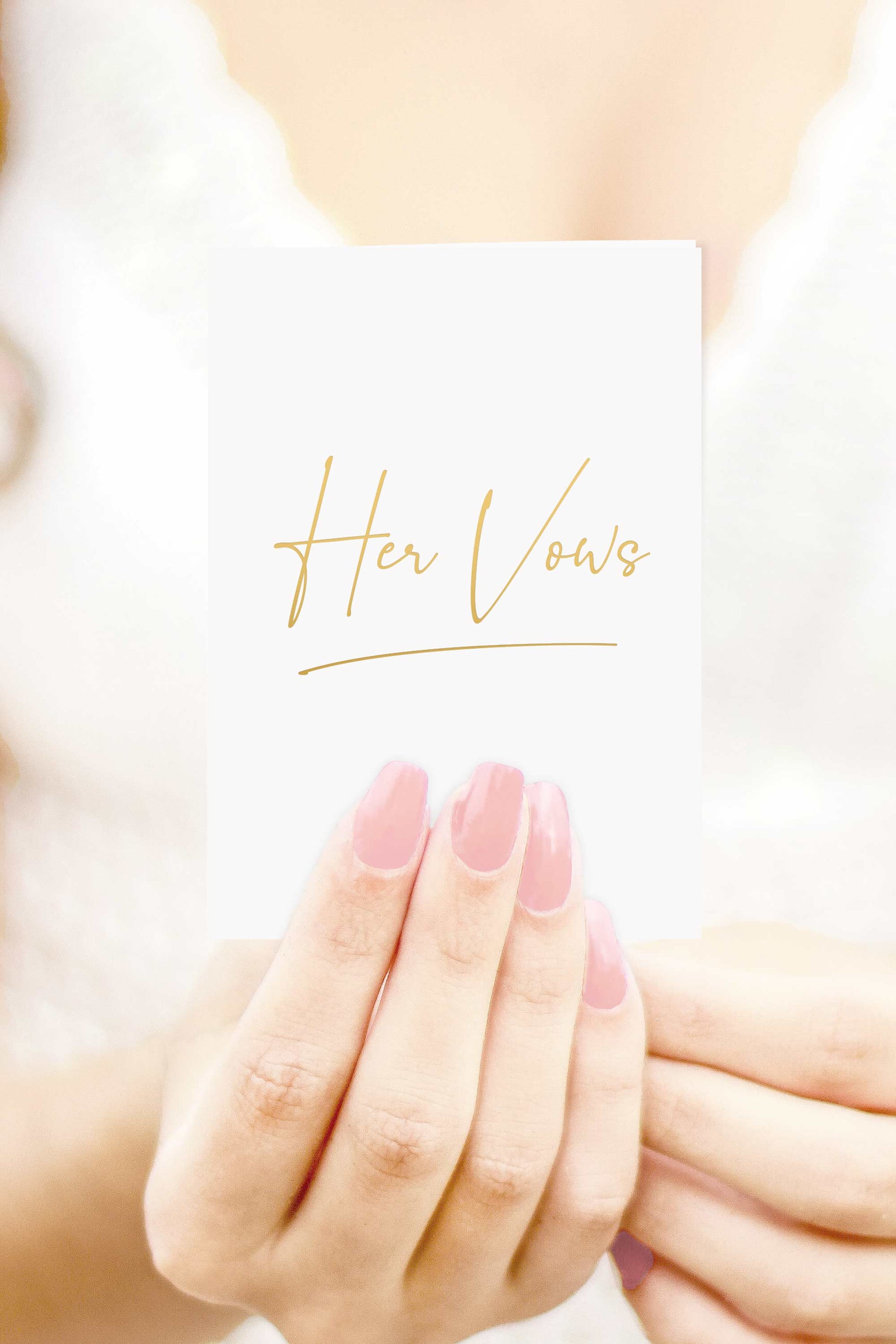 His and Hers Vow Books Set - White and Navy with Gold Foil - Tea and Becky