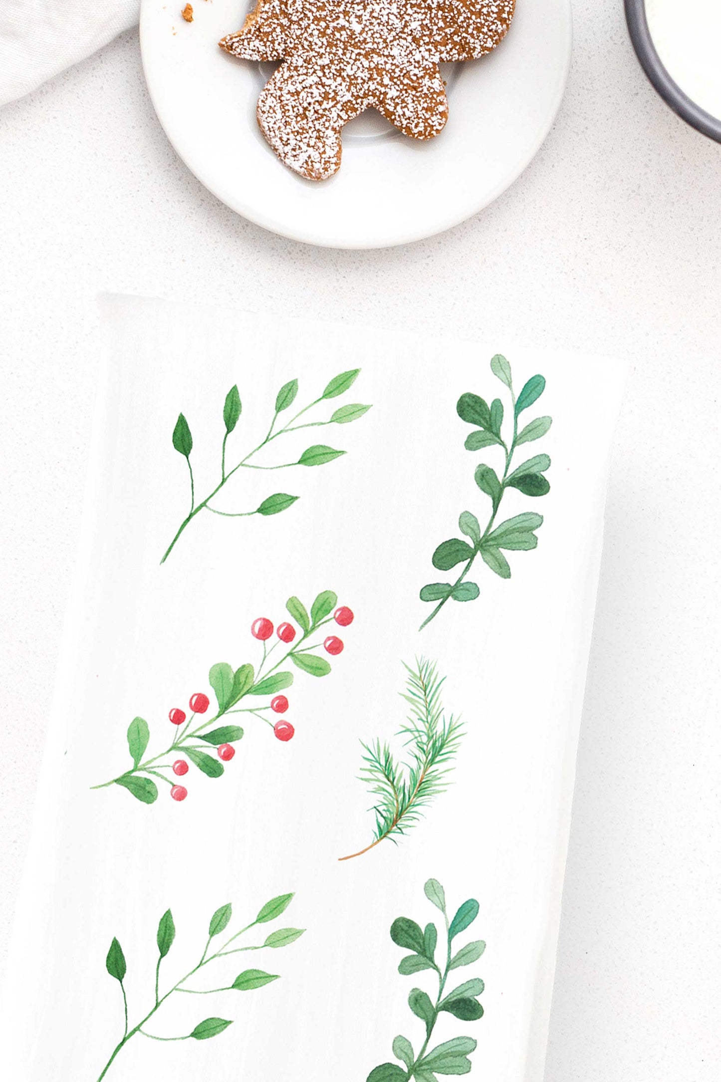 Winter Berries Tea Towel - Tea and Becky